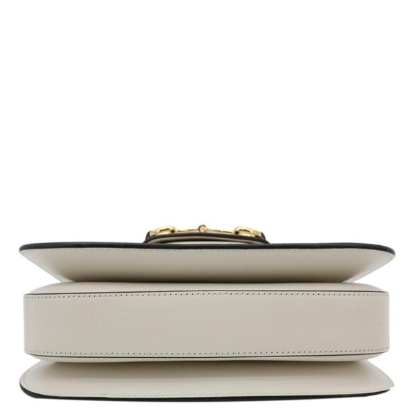 Gucci Horsebit 1955 Small Leather Shoulder Bag Off White - Picture 11 of 15